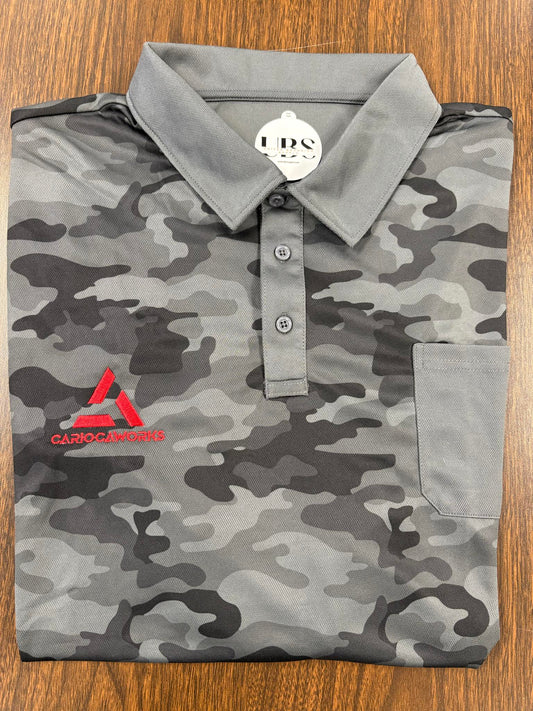 Carioca Works Embroided Gray Camo Shirt